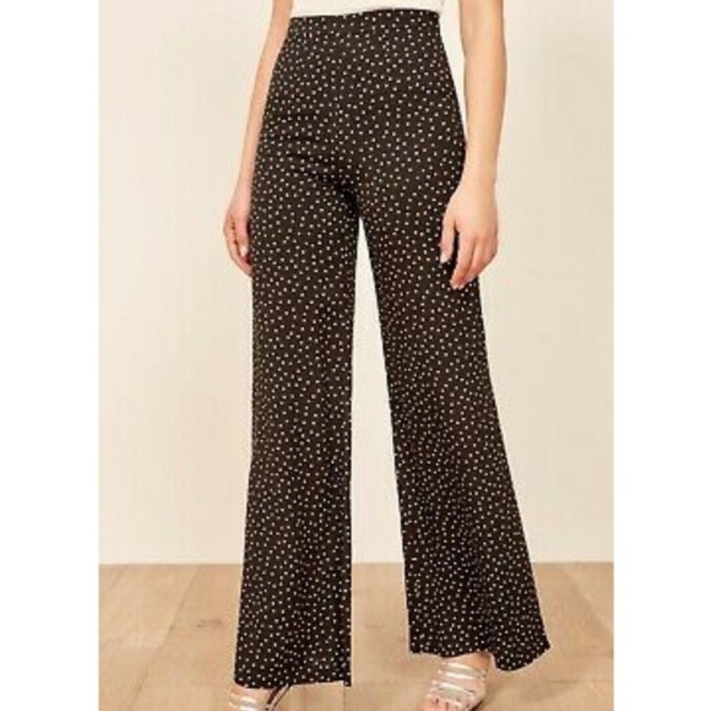 REFORMATION Selene Polka Dot Pant Size 4